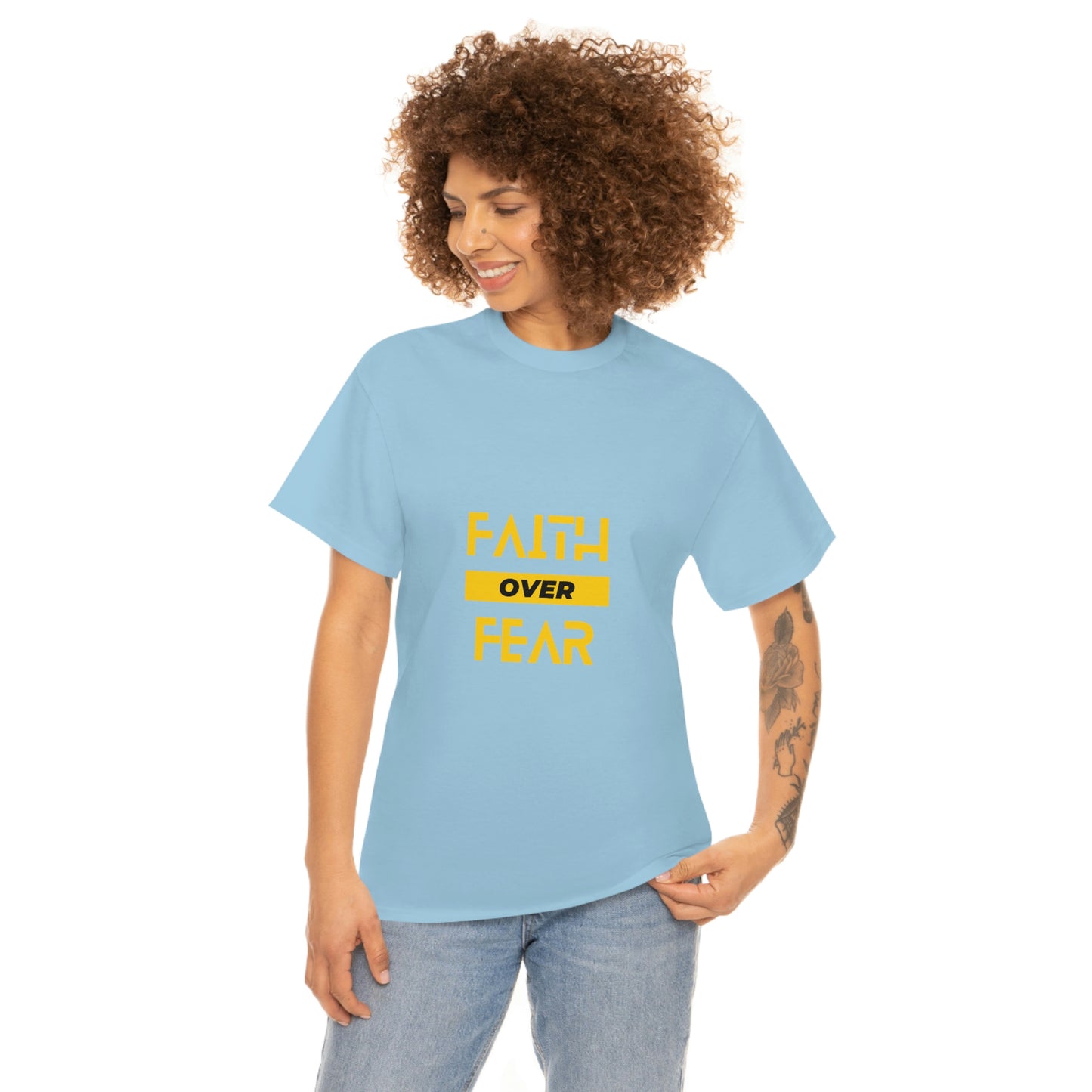 Faith Over Fear Unisex Heavy Cotton Tee