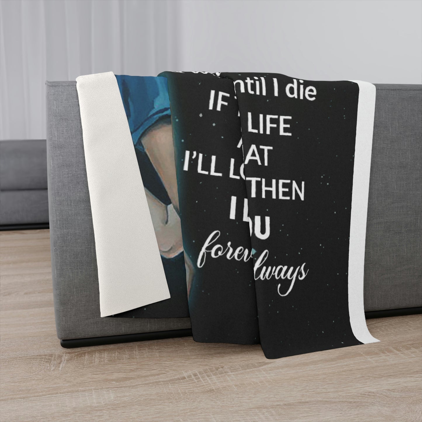 The Day I Met You Personalized Sherpa Blanket