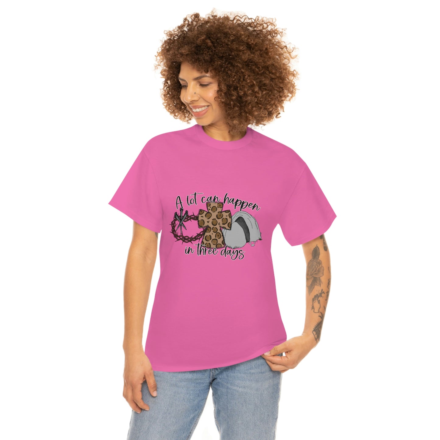 A Lot Can Happen In Three Days Unisex Heavy Cotton Tee
