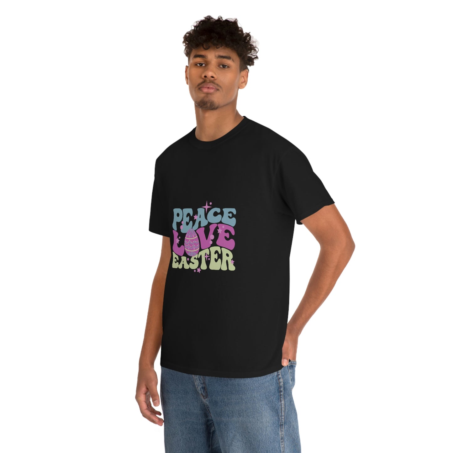 Peace Love Easter Unisex Heavy Cotton Tee