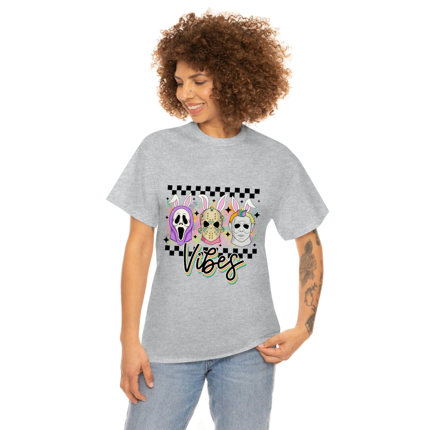 Horror Easter Vibes Unisex Heavy Cotton Tee