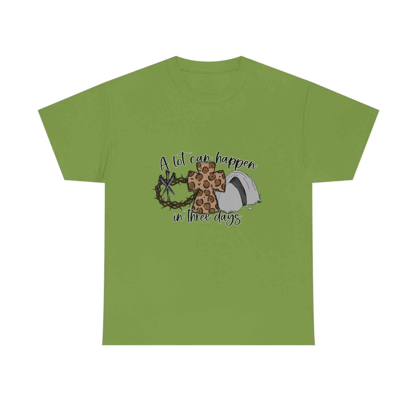 A Lot Can Happen In Three Days Unisex Heavy Cotton Tee