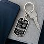 To My Son - Graphic Dog Tag Keychain