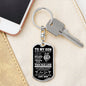 To My Son - Graphic Dog Tag Keychain