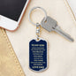 To My Son - Graphic Dog Tag Keychain