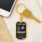 To My Son - Graphic Dog Tag Keychain