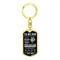 To My Son - Graphic Dog Tag Keychain