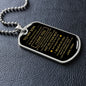 To My Son - Dog Tag