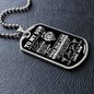 To My Son - Dog Tag   Love Mom