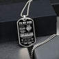 To My Son - Dog Tag   Love Mom