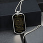 To My Son - Dog Tag