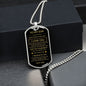 To My Son - Dog Tag Love Dad
