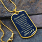 To My Son - Dog Tag