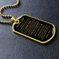 To My Son - Dog Tag