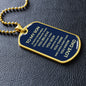 To My Son - Dog Tag