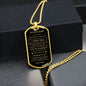 To My Son - Dog Tag