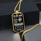 To My Son - Dog Tag