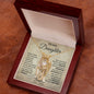 To My Daughter Forever Love Necklace Love Mom