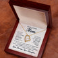 To My Loving Mom Love Always Your Daughter Forever Love Necklace