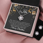 To My Wife - Love Knot Earring & Necklace Set