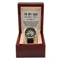 To My Dad Men's Openwork Watch