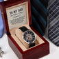 To My Dad Men's Openwork Watch