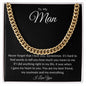 To My Man Cuban Link Chain