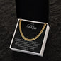 To My Man Cuban Link Chain