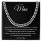 To My Man Cuban Link Chain