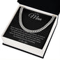 To My Man Cuban Link Chain