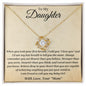 To My Daughter - Love Knot Necklace