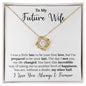 To My Future Wife Love Knot Necklace.