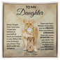 To My Daughter Love Mom - Love Knot Necklace