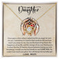 To My Daughter Love Mom - Love Knot Necklace