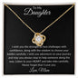 To My Daughter - Love Knot Necklace