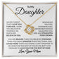 To My Daughter Love Mom Love Knot Necklace
