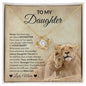 To My Daughter Love Mom Love Knot Necklace