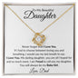To My Beautiful Daughter - Love Knot Necklace