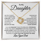 To My Daughter Love Your Dad Love Knot Necklace