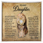 To My Daughter Love Dad Love Knot Necklace