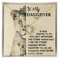 To My Daughter Love Mom Love Knot Necklace