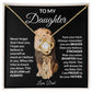 To My Daughter Love Dad Love Knot Necklace