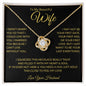 To My Beautiful Wife Love Knot Necklace