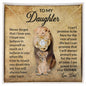 To My Daughter Love Dad Love Knot Necklace