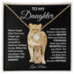 To My Daughter Love Mom Love Knot Necklace