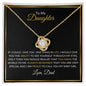 To My Daughter - Love Knot Necklace