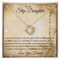 To My Step Daughter Love Knot Necklace