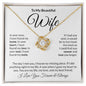 To My Beautiful Wife - Love Knot Necklace