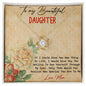 To My Beautiful Daughter - Love Knot Necklace