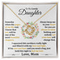 To My Lovely Daughter - Love Knot Necklace